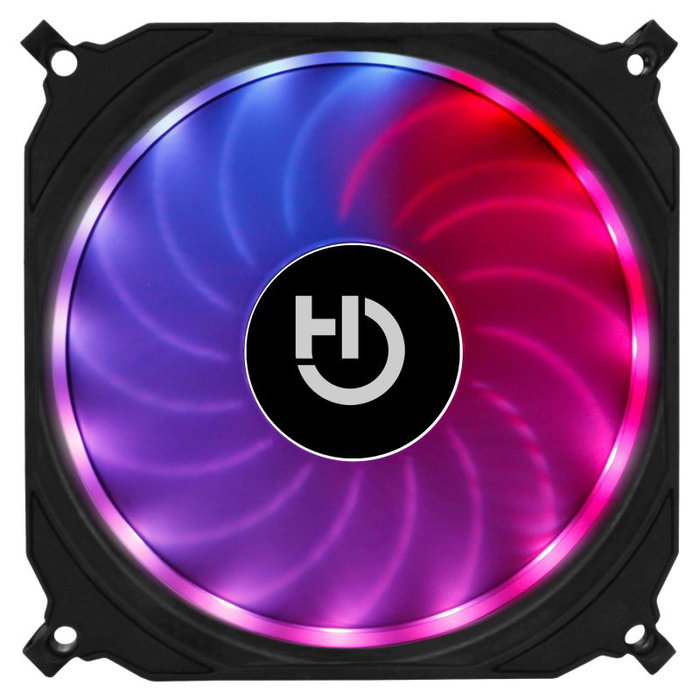 Hiditec Ventilador para PC N10 12cm ARGB - Ventilador de Torre con Iluminación RGB Direccionable